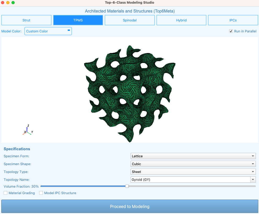 Main interface